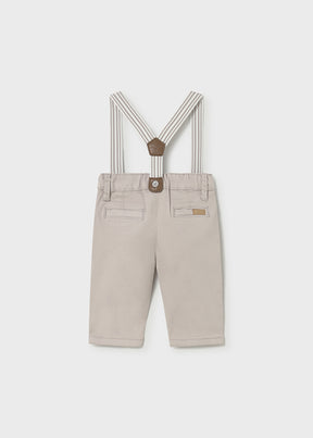 Pantalón Sarga Con Tirantes New Ceremonia - Minibhu