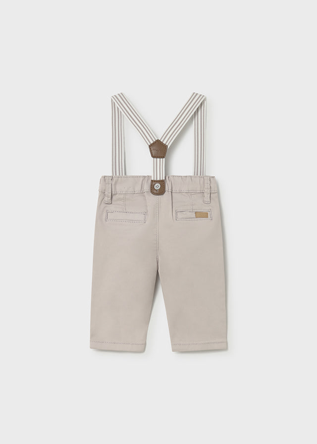Pantalón Sarga Con Tirantes New Ceremonia - Minibhu