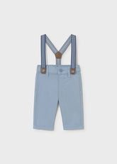 Pantalón Sarga Con Tirantes Regata - Minibhu