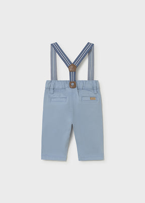 Pantalón Sarga Con Tirantes Regata - Minibhu
