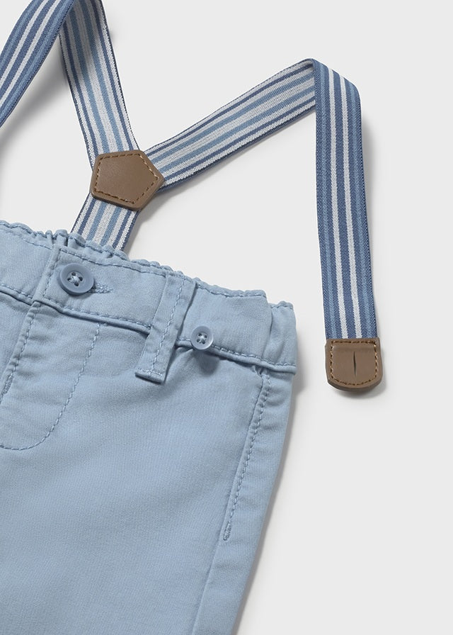 Pantalón Sarga Con Tirantes Regata - Minibhu