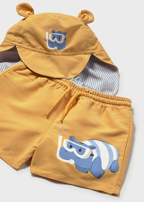 Conjunto Bañador Con Gorro Happy Hippos
