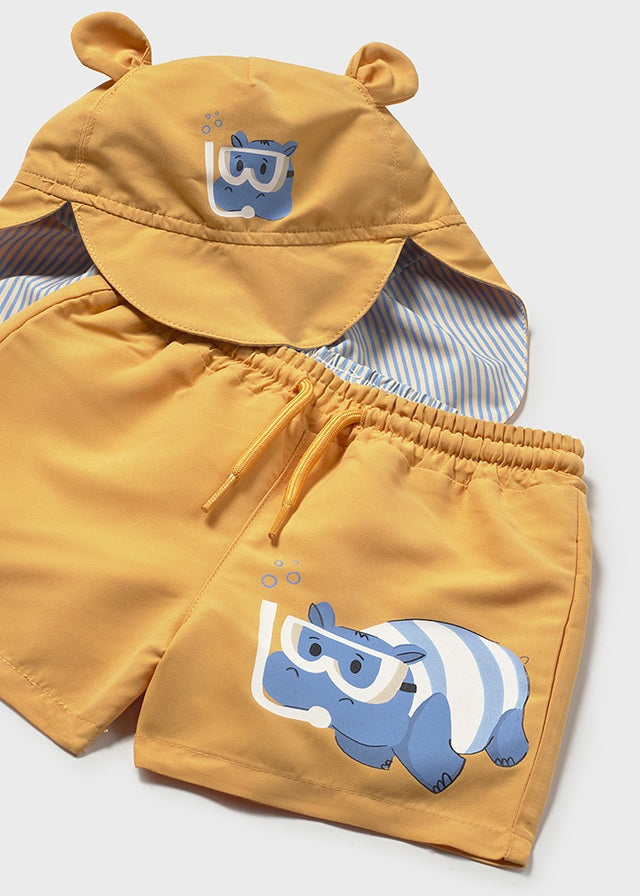 Conjunto Bañador Con Gorro Happy Hippos