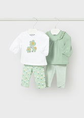 Conjuntos Leggings 4 Piezas Mint - Minibhu