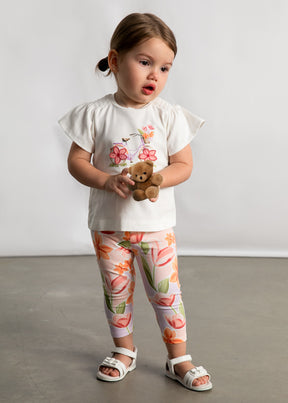 Conjunto Leggings Flora Baby - Minibhu