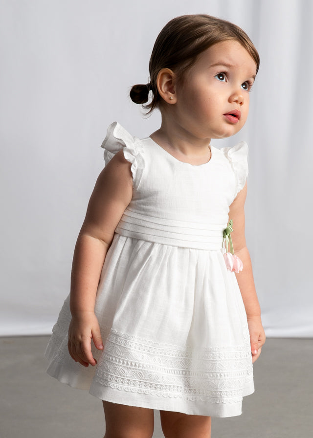 Vestido Cinta Guipur Flora Baby - Minibhu