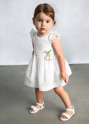 Vestido Cinta Guipur Flora Baby - Minibhu