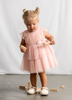 Vestido Tul Plisado Flora Baby - Minibhu