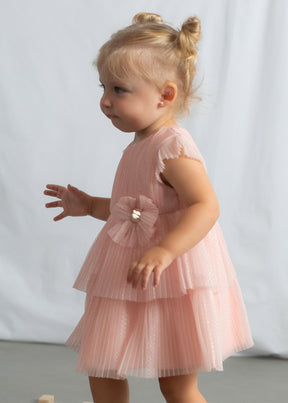 Vestido Tul Plisado Flora Baby - Minibhu