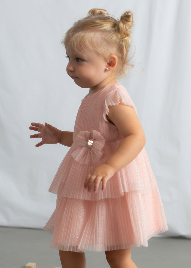 Vestido Tul Plisado Flora Baby - Minibhu