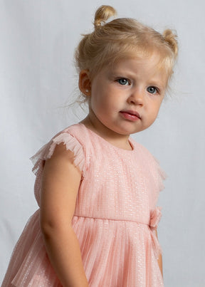 Vestido Tul Plisado Flora Baby - Minibhu
