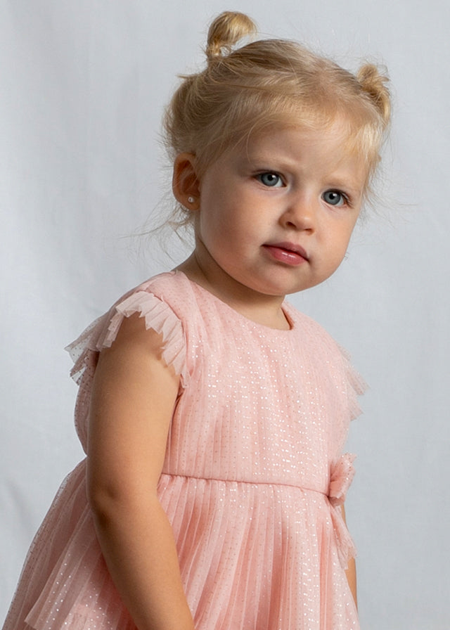 Vestido Tul Plisado Flora Baby - Minibhu