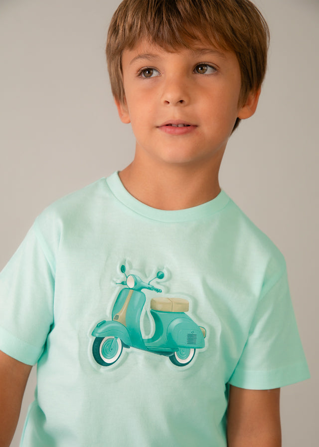 Camiseta Embossed Vespa Luca - Minibhu