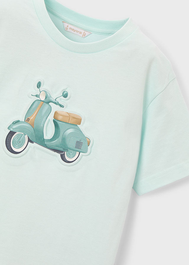 Camiseta Embossed Vespa Luca - Minibhu
