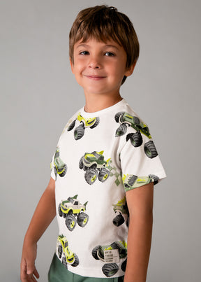 Camiseta Estamapada Monster Trucks