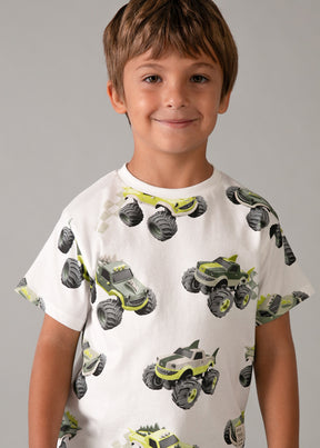 Camiseta Estamapada Monster Trucks