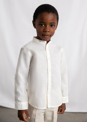 Camisa Cuello Mao Ceremonia