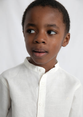 Camisa Cuello Mao Ceremonia