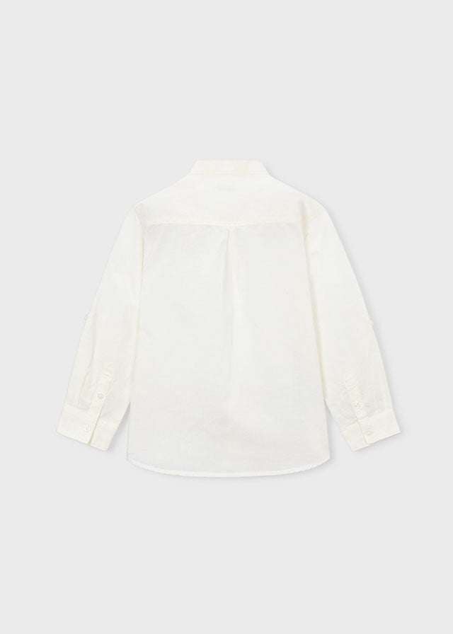 Camisa Cuello Mao Ceremonia
