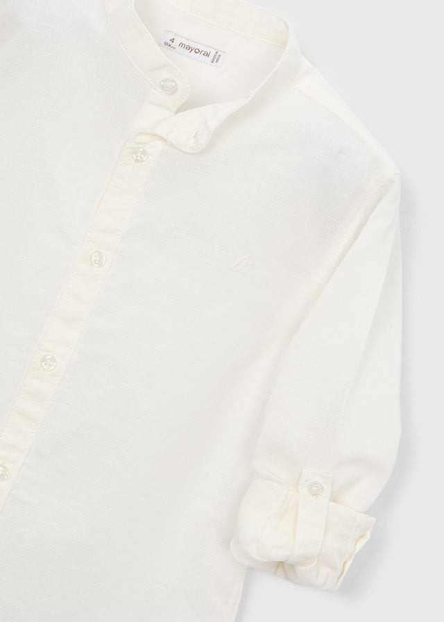 Camisa Cuello Mao Ceremonia