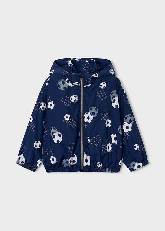 Cortavientos Estampado Mundial