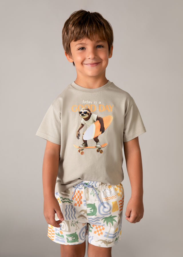 Bañador Bermuda Estampado Miami Vibes