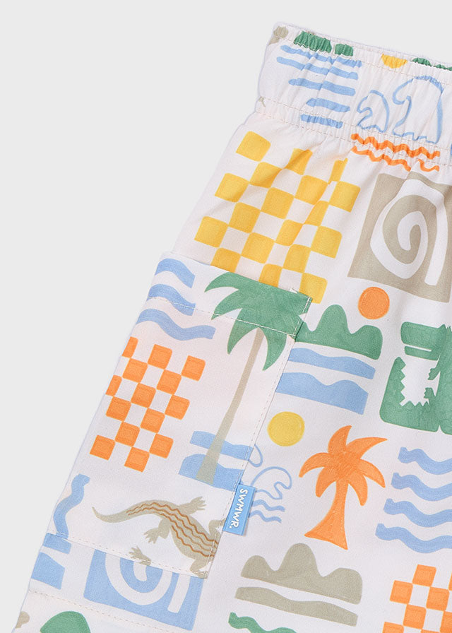 Bañador Bermuda Estampado Miami Vibes