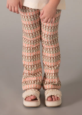 Conjunto Leggings Flare Peach Nature - Minibhu