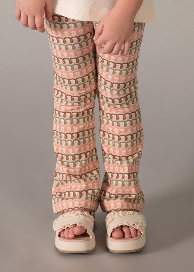 Conjunto Leggings Flare Peach Nature - Minibhu