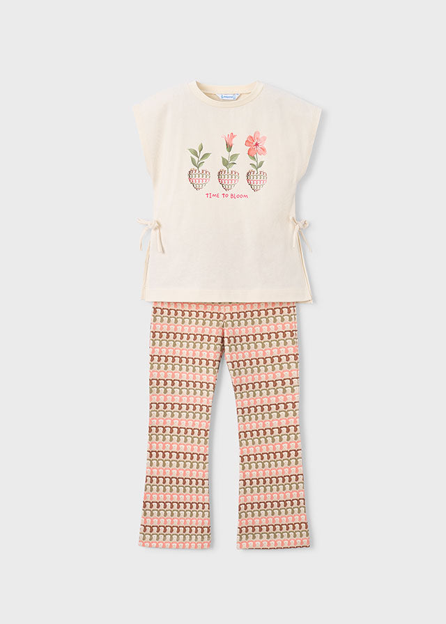 Conjunto Leggings Flare Peach Nature