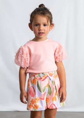 Falda Pantalón Estampada Flora - Minibhu