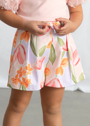 Falda Pantalón Estampada Flora - Minibhu
