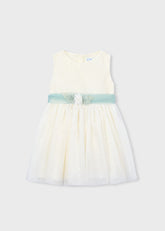 Vestido Tul Bordado Daisy Lagoon