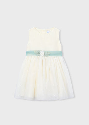 Vestido Tul Bordado Daisy Lagoon