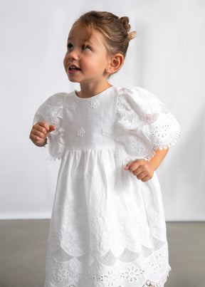 Vestido Bordado Indigo - Minibhu