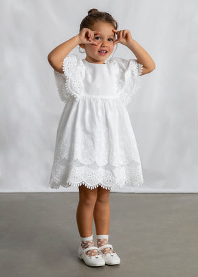 Vestido Bordado Indigo - Minibhu