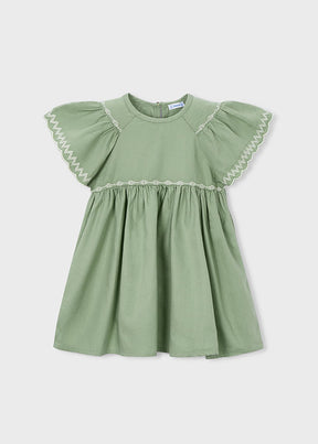 Vestido Bordado Peach Nature - Minibhu