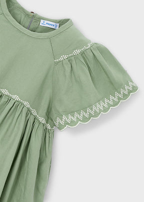 Vestido Bordado Peach Nature - Minibhu