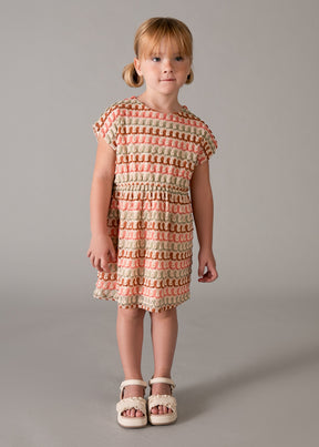 Vestido Punto Fantasía Peach Nature - Minibhu