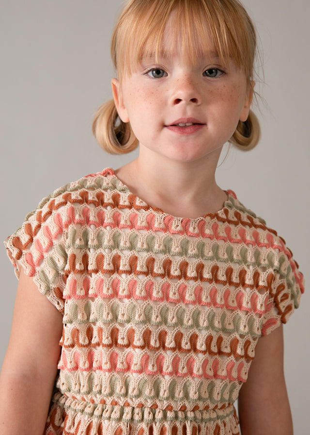 Vestido Punto Fantasía Peach Nature - Minibhu