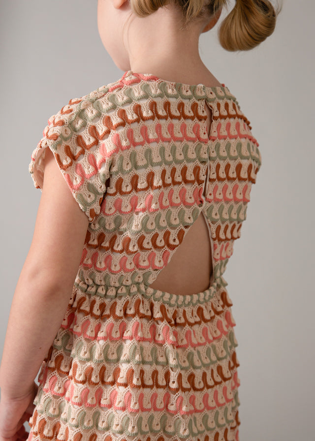 Vestido Punto Fantasía Peach Nature - Minibhu