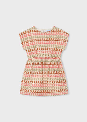 Vestido Punto Fantasía Peach Nature - Minibhu