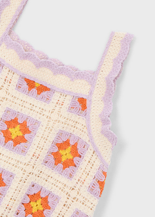 Vestido Crochet Happy Lilac