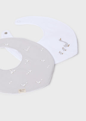 Set 2 Baberos Silver - Minibhu