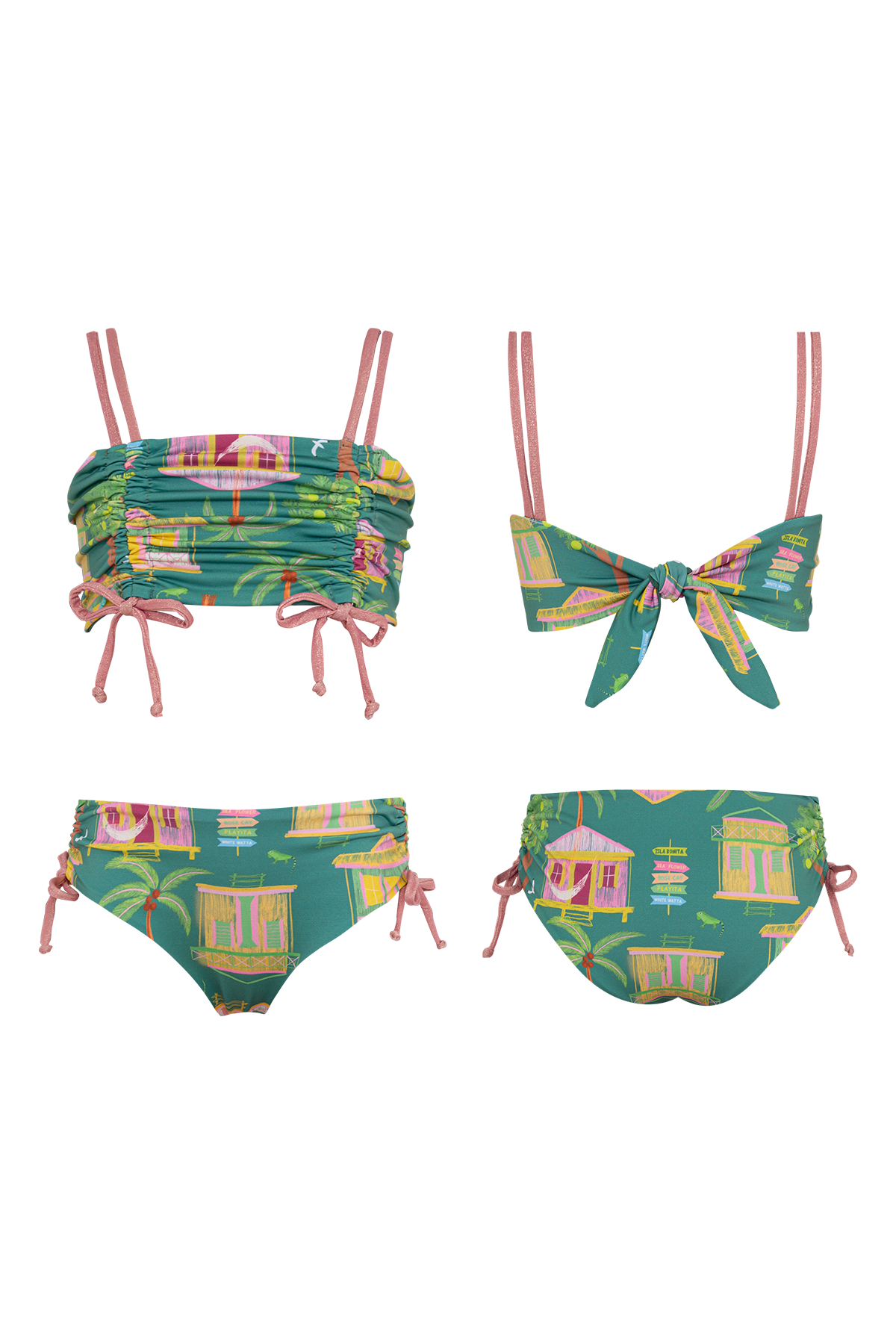 Jess Bikini Casitas Isleñas Verde