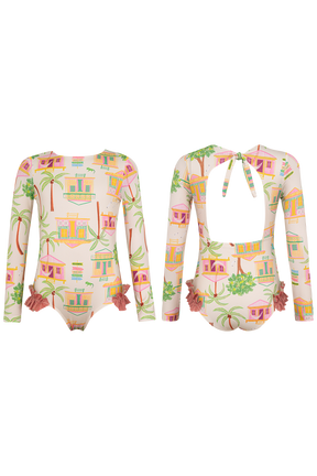Alana Longsleeve Baby Casitas Isleñas Arena