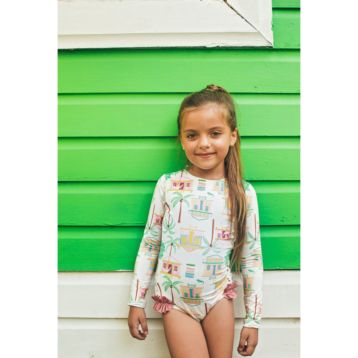 Alana Longsleeve Baby Casitas Isleñas Arena