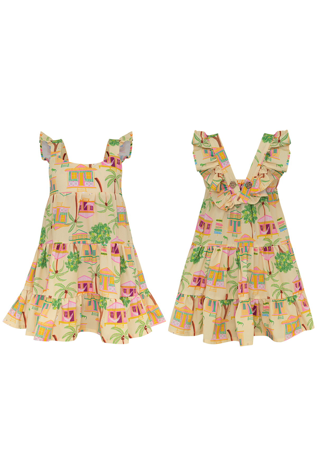 Corissia Dress Casita Isleñas Amarillo