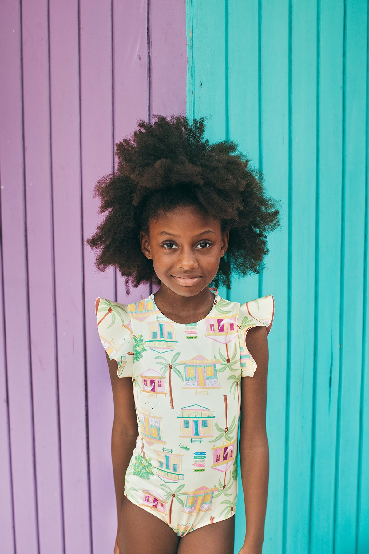 Dayana One Piece Casitas Isleñas Amarillo