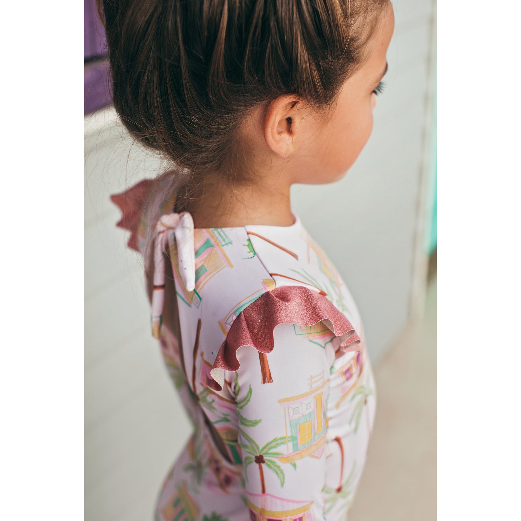 Wings Longsleeve Baby Casitas Isleña Rosado - Minibhu